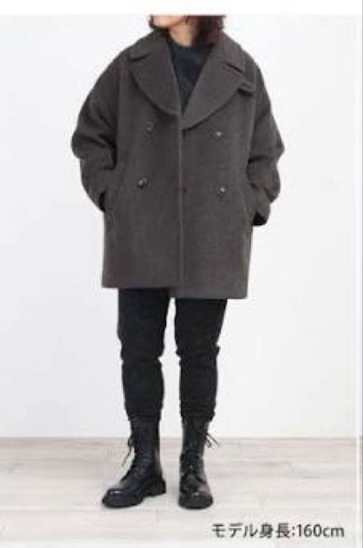 TICCA 24AW ピーコート チャコールグレー