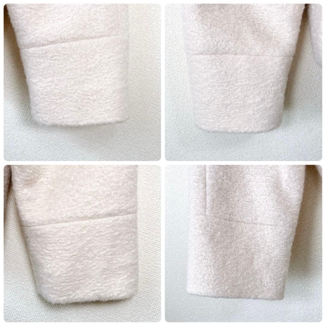 美品✨ラブティックボンボン ライトウェーブブルゾン ノーカラーコート ジャケット