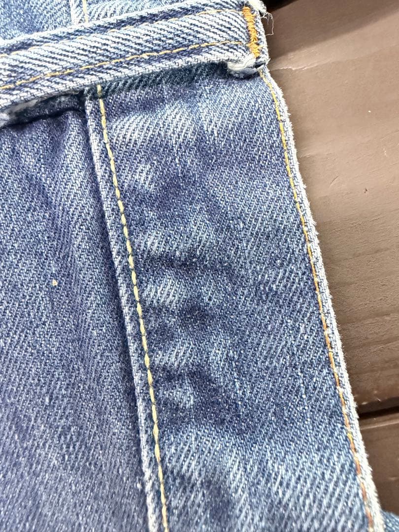 70s levi's 505 66前期　シングルステッチ　イエローライン　縦落ち