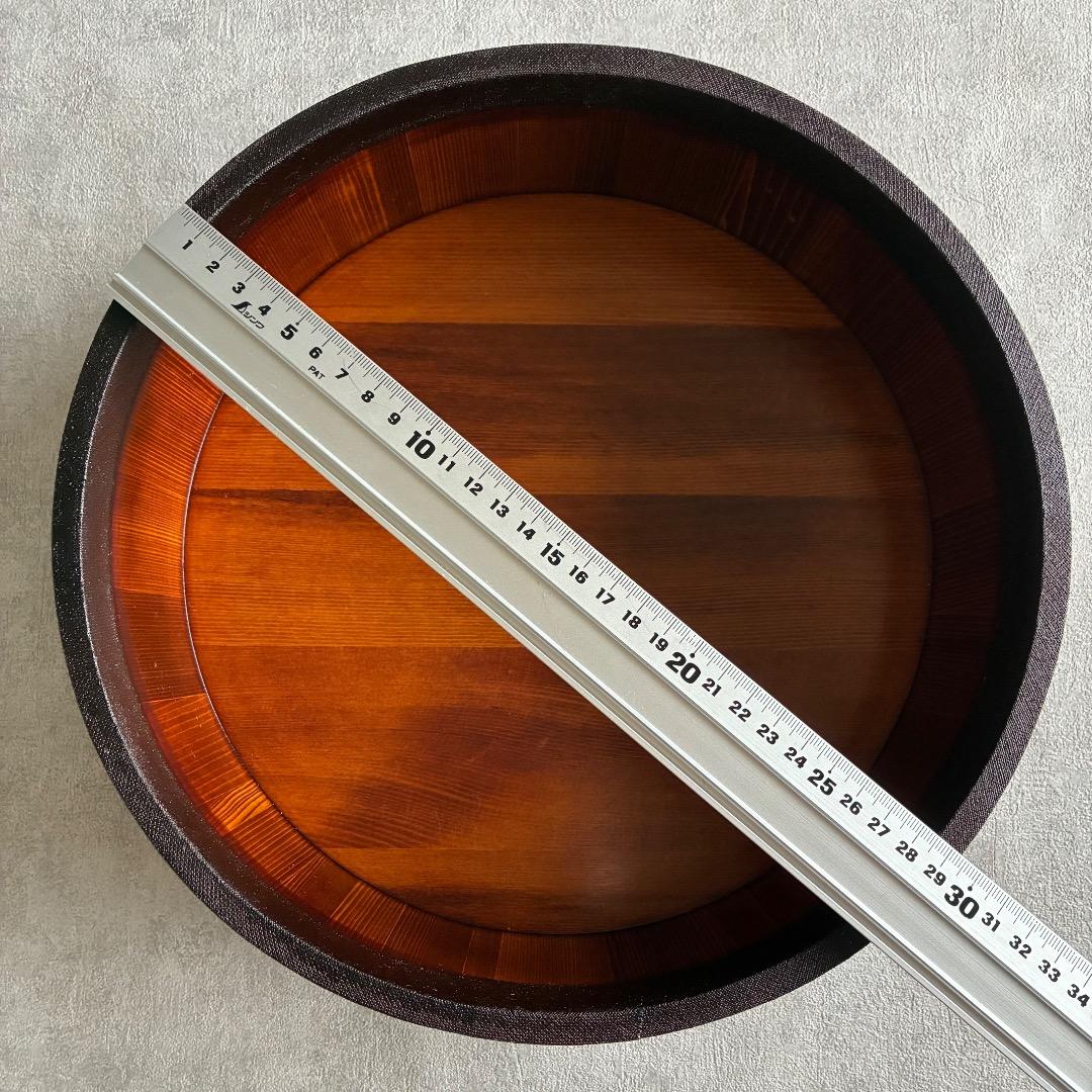 平桶溜塗 山中塗漆器 飯台 寿司桶 &しゃもじ