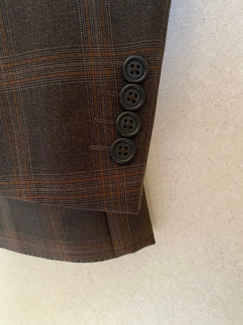 ポールスミス　ビジネススーツ　Ｌブラウンチェック