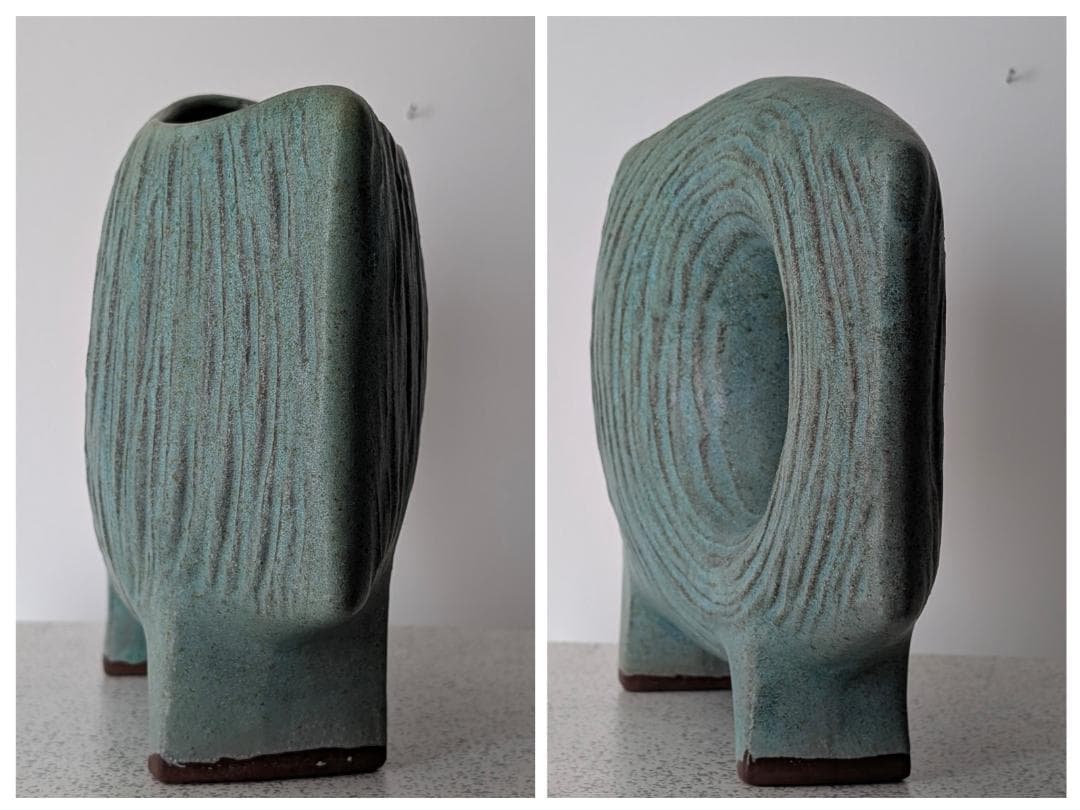 ビンテージ アノニマス 変形 陶器 オブジェ ジャパニーズモダン プリミティブ