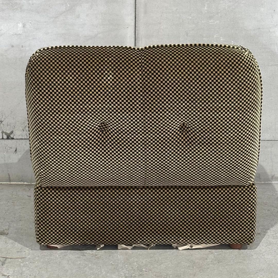 ✦70’s✦昭和レトロ 千鳥格子 1人掛けソファ｜昭和レトロ ミッドセンチュリー