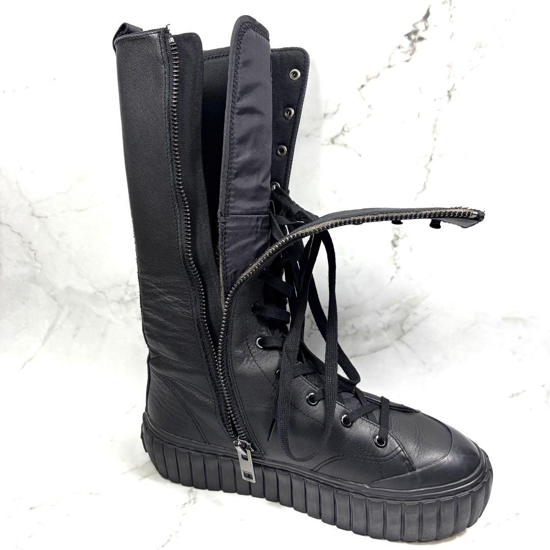 DIESEL ディーゼル ロングブーツ メンズ US10(約28) 厚底 黒