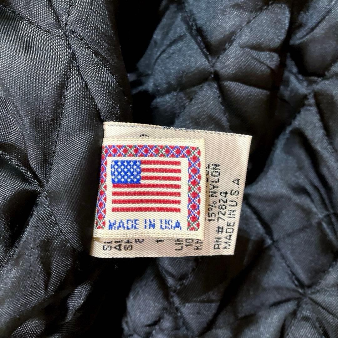 90’s ビンテージ Golden Bear スタジャン 袖レザー ブラック