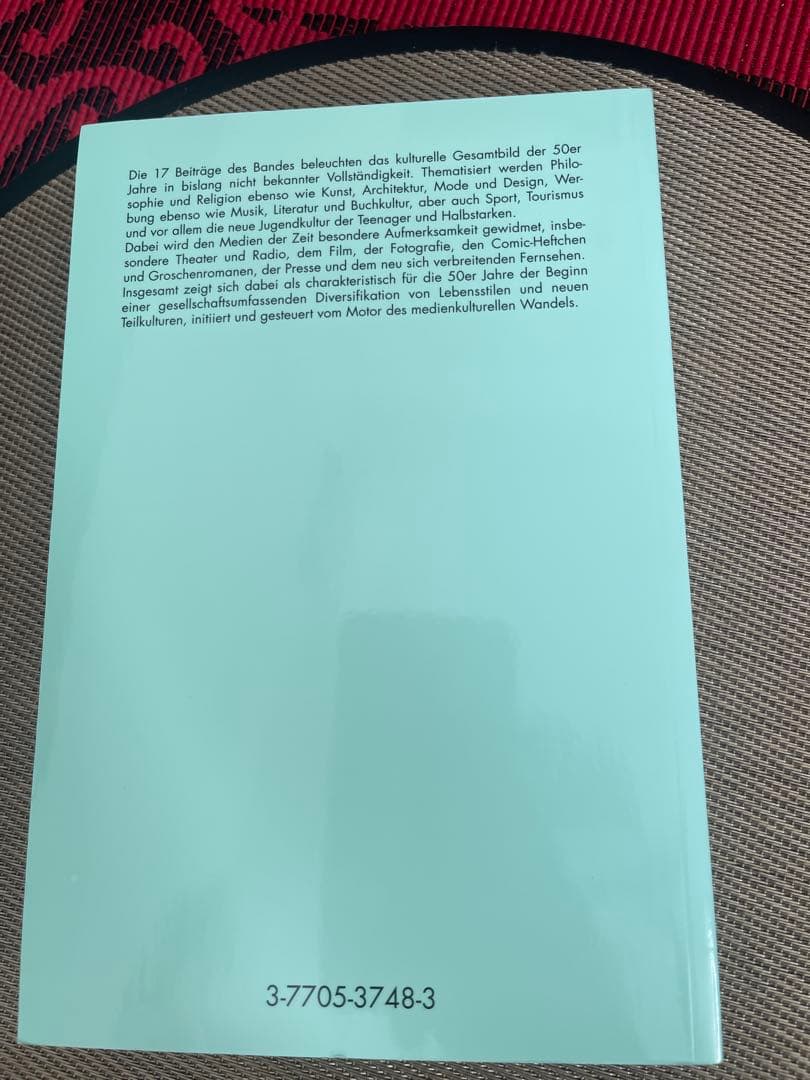 洋書 Die Kultur der 50er Jahre