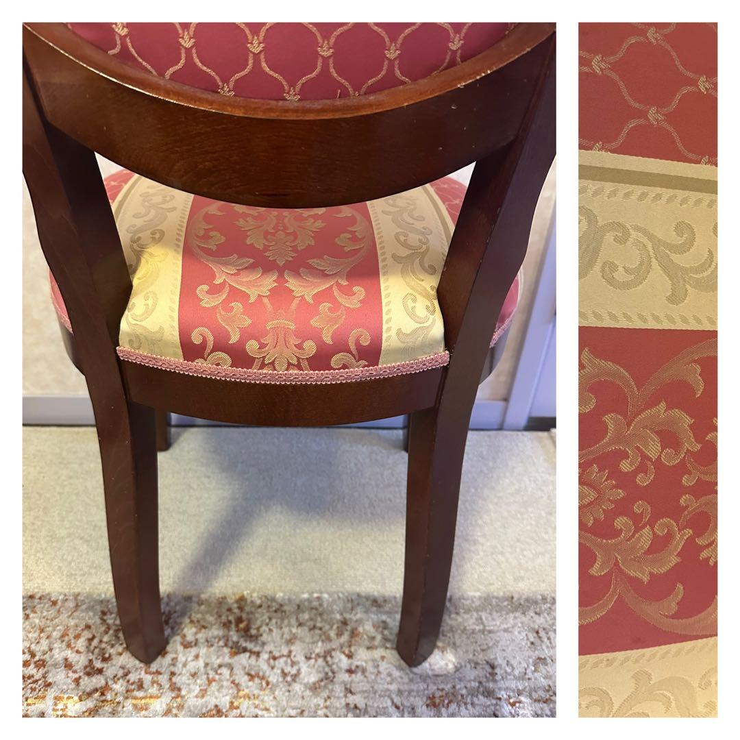 イタリア家具 椅子 ロココ　イタリアンスツール ヨーロピアン　猫脚 中古 1脚