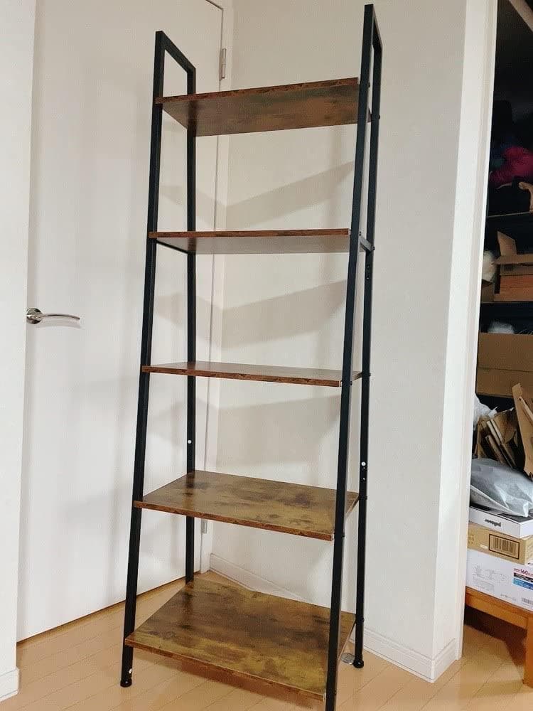 シックなデザイン ヴィンテージ風棚板 オープンラック 棚