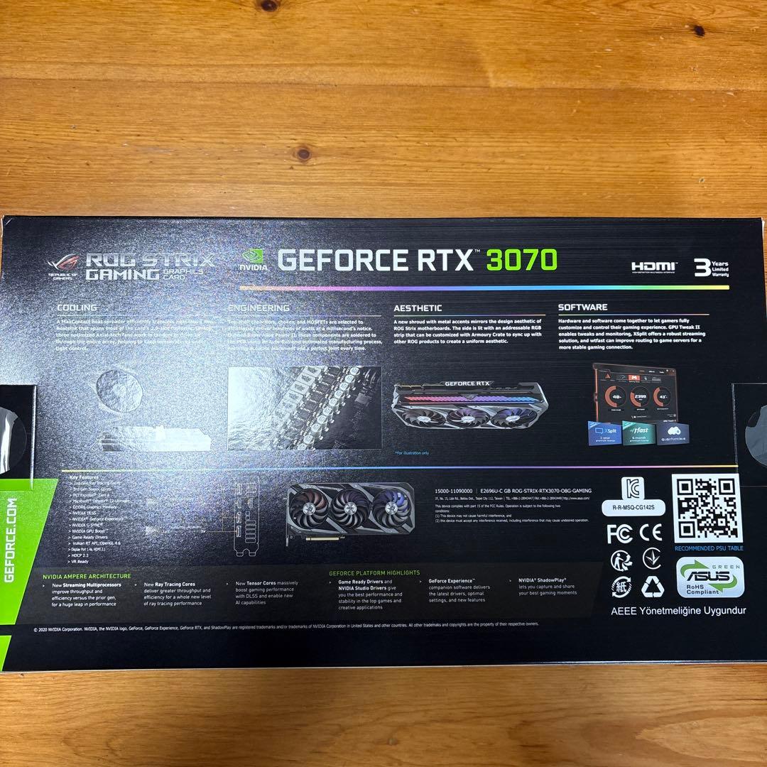 ROG-STRIX-RTX3070-8G-GAMING【中古】