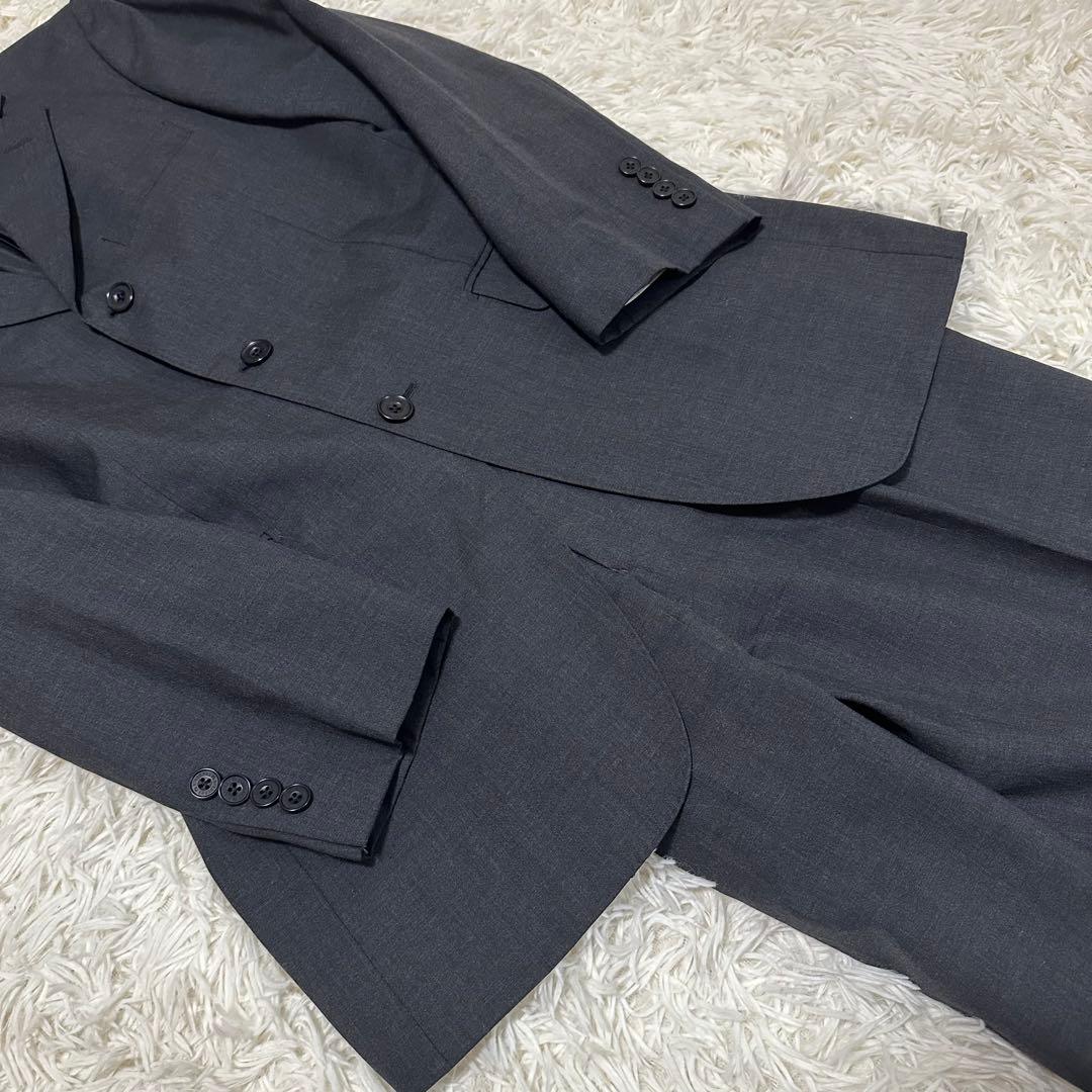 希少 バーバリー ブラックレーベル スーツ セットアップ ウール ボタン ロゴ