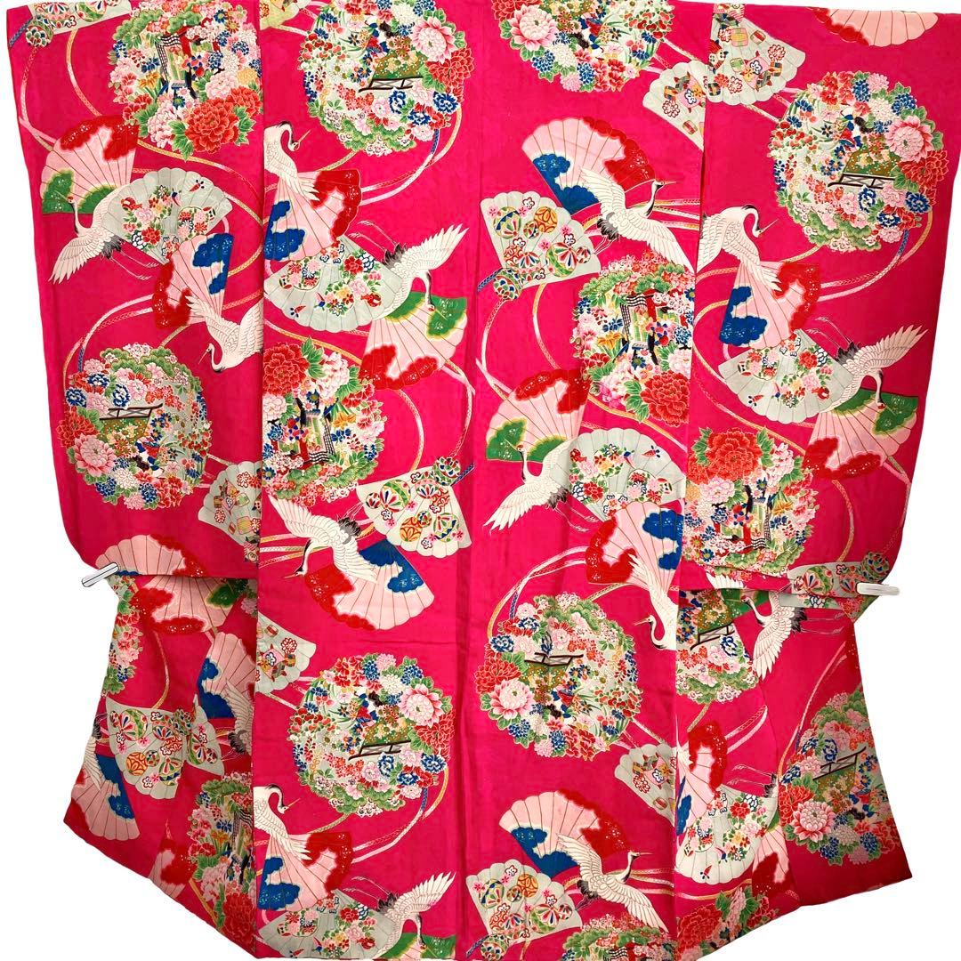 アンティーク7歳 女の子 子供着物 七五三 アンティーク着物 NO42