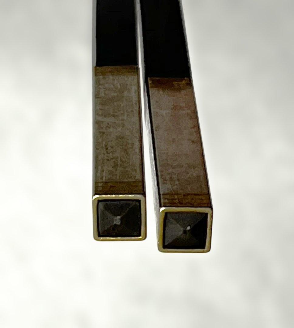 無為茶仙✳︎ 未使用 黒檀×シルバー 高級箸 10本セット