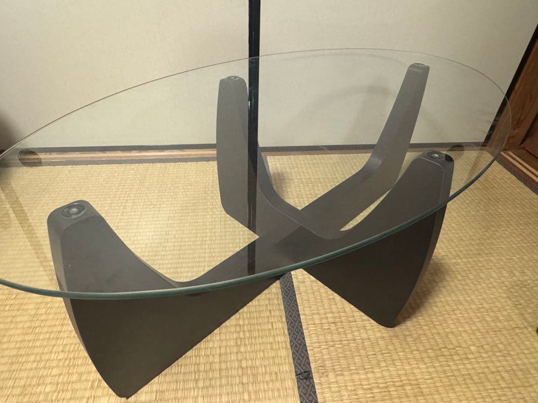 ガラステーブル 2way コーヒーテーブル ローテーブル