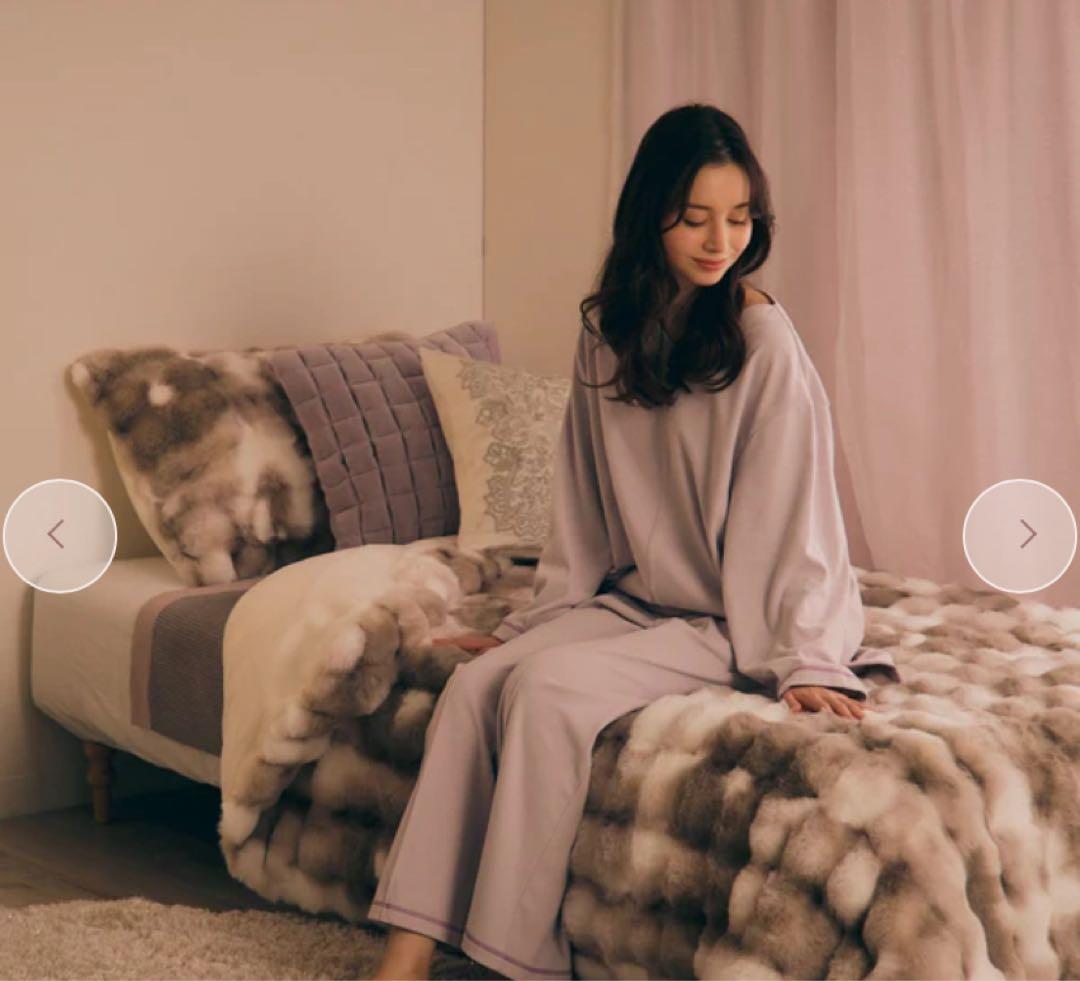 ☆★☆Francfranc WARMY ポコモコファー掛け布団カバーダブル☆★☆