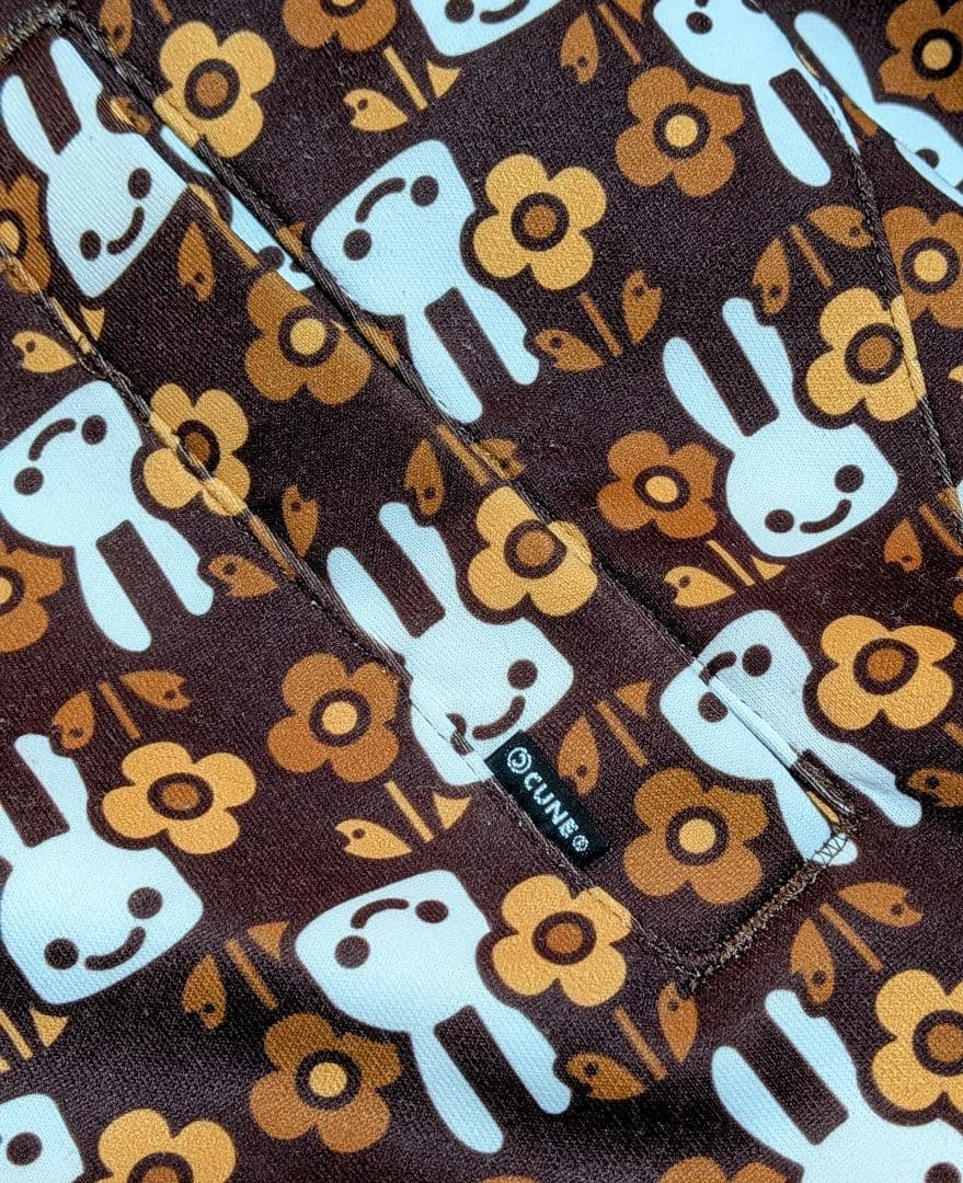 CUNE キューン 花グラム トラックジャケット ウサギ ジャージ Lサイズ