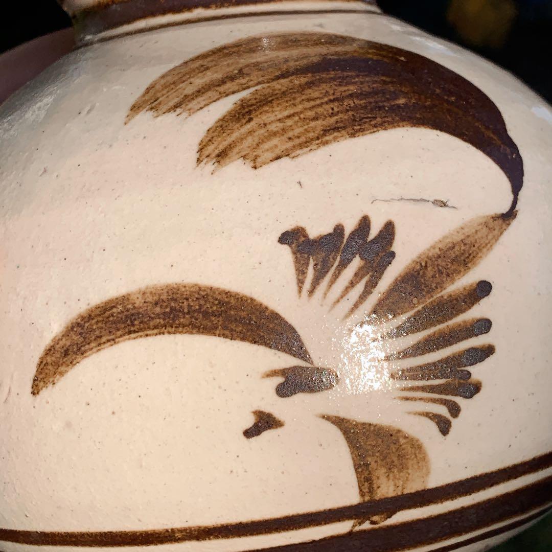 中国骨董　ひょうたん型　陶器　アンティーク　古美術　ひょうたん　花瓶　一輪挿し