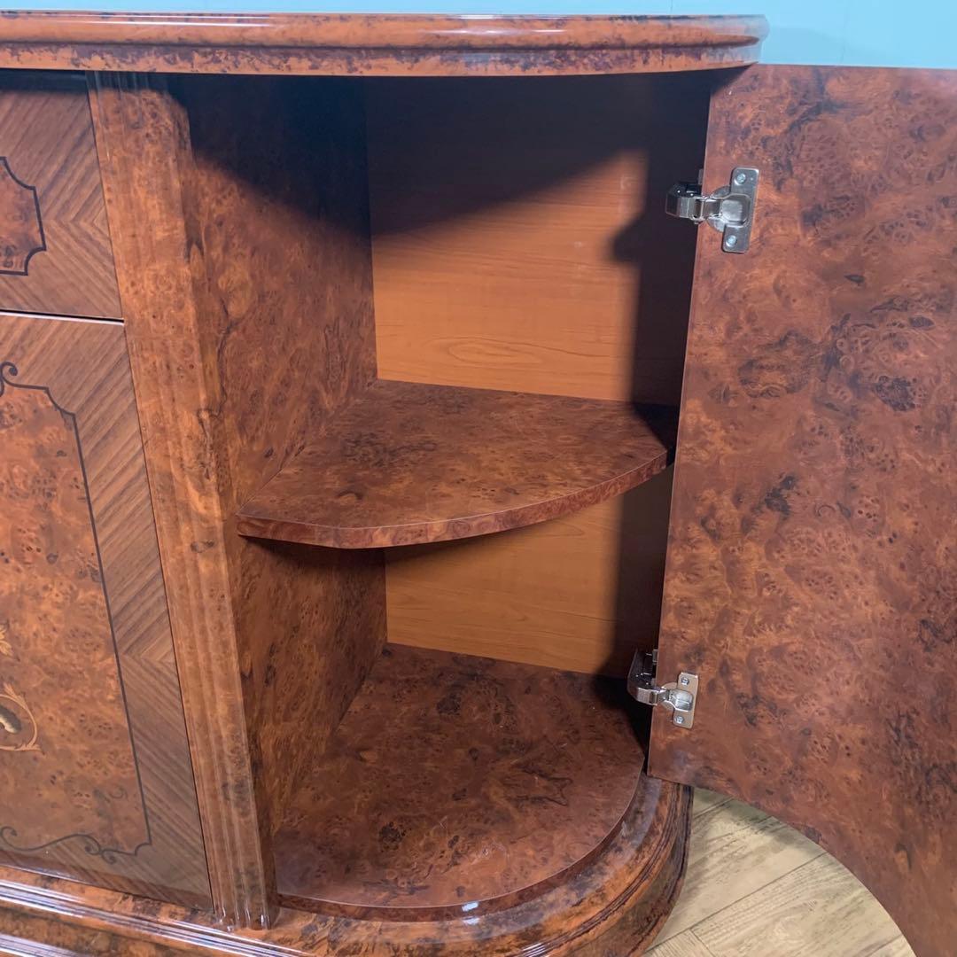 【極美品】イタリア製　象嵌　サイドボード　マホガニー色　アンティーク