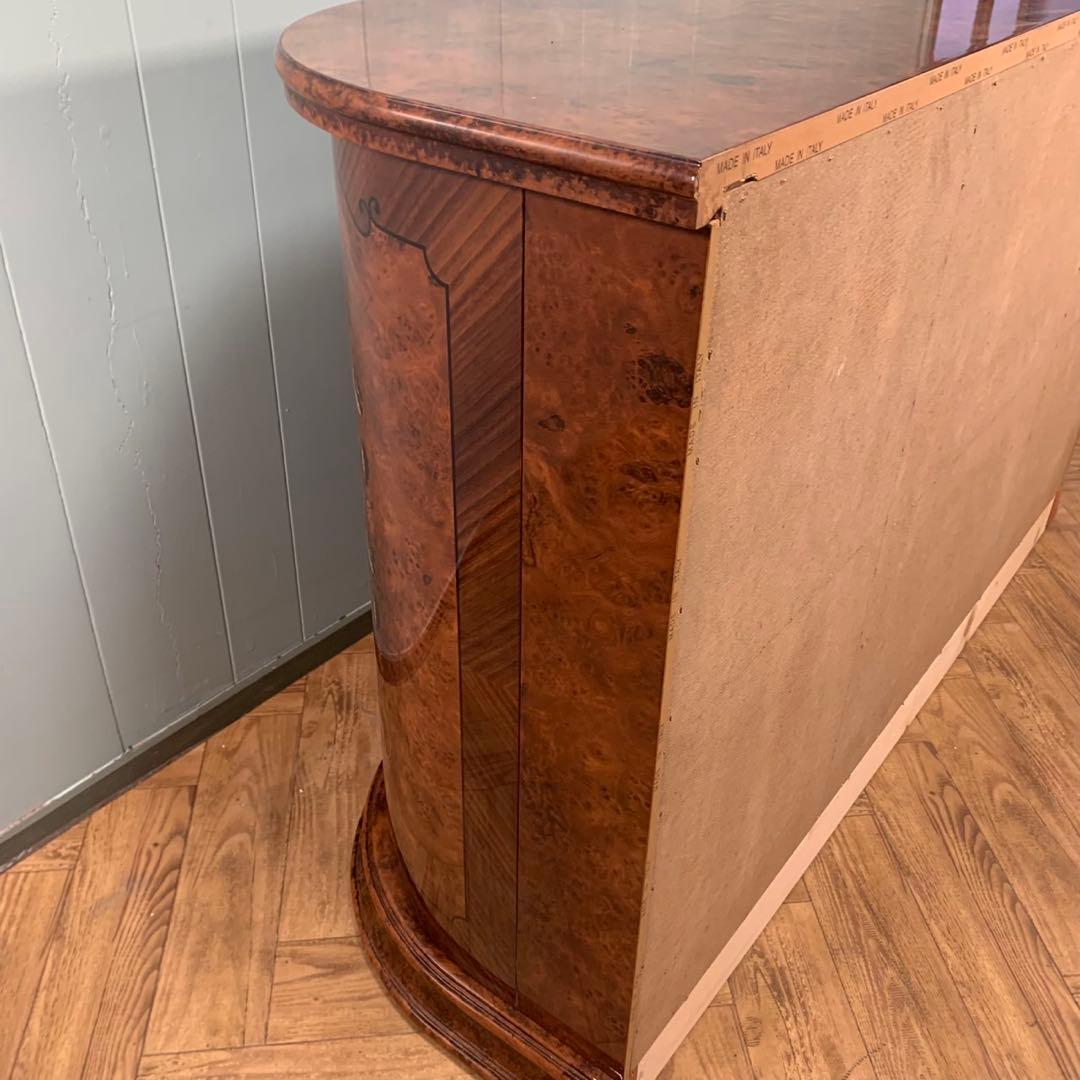 【極美品】イタリア製　象嵌　サイドボード　マホガニー色　アンティーク