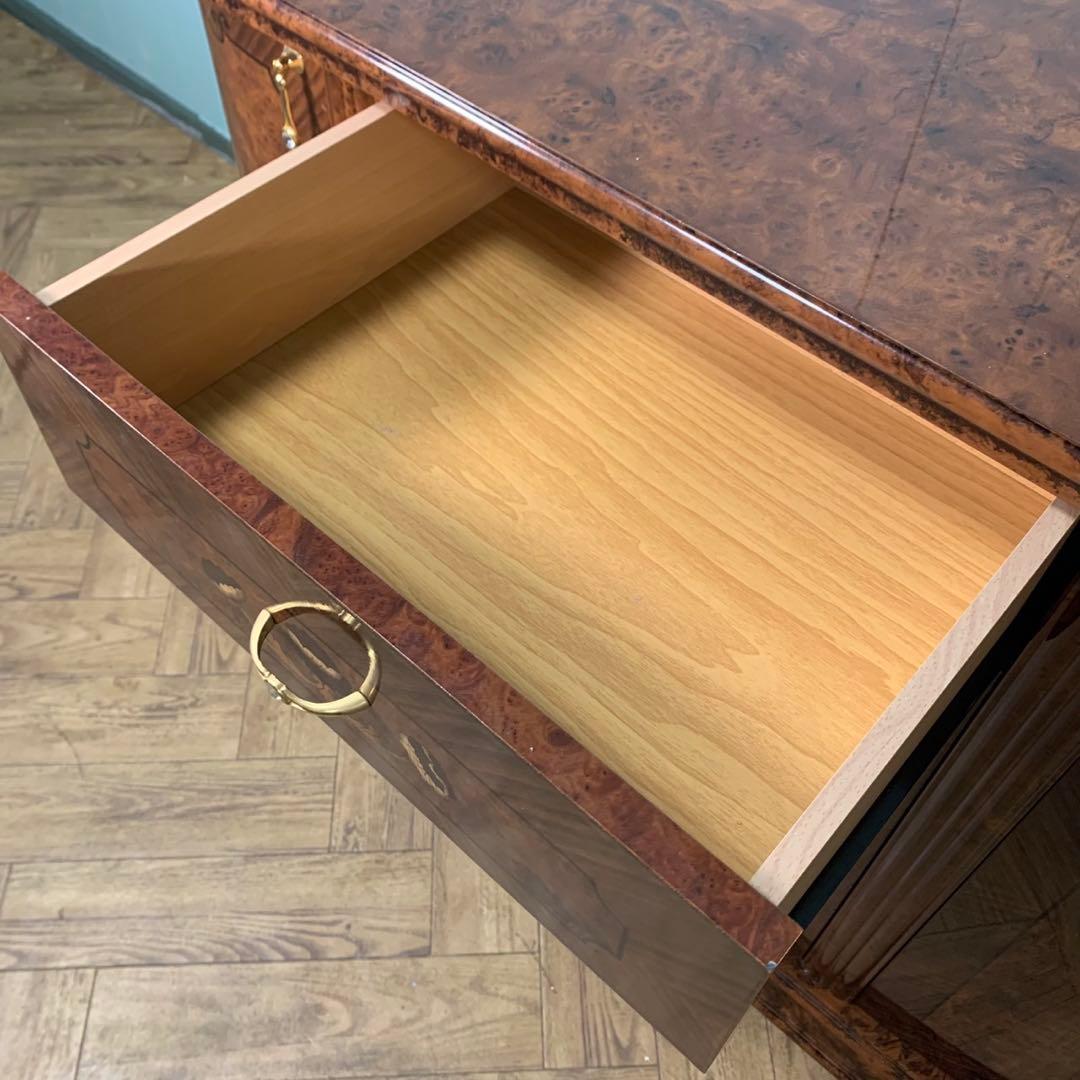 【極美品】イタリア製　象嵌　サイドボード　マホガニー色　アンティーク