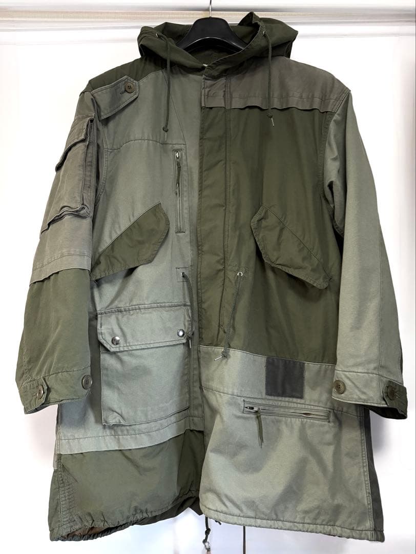 UNDERCOVER ISM アンダーカバーイズム 解体モッズコート 3カーキ