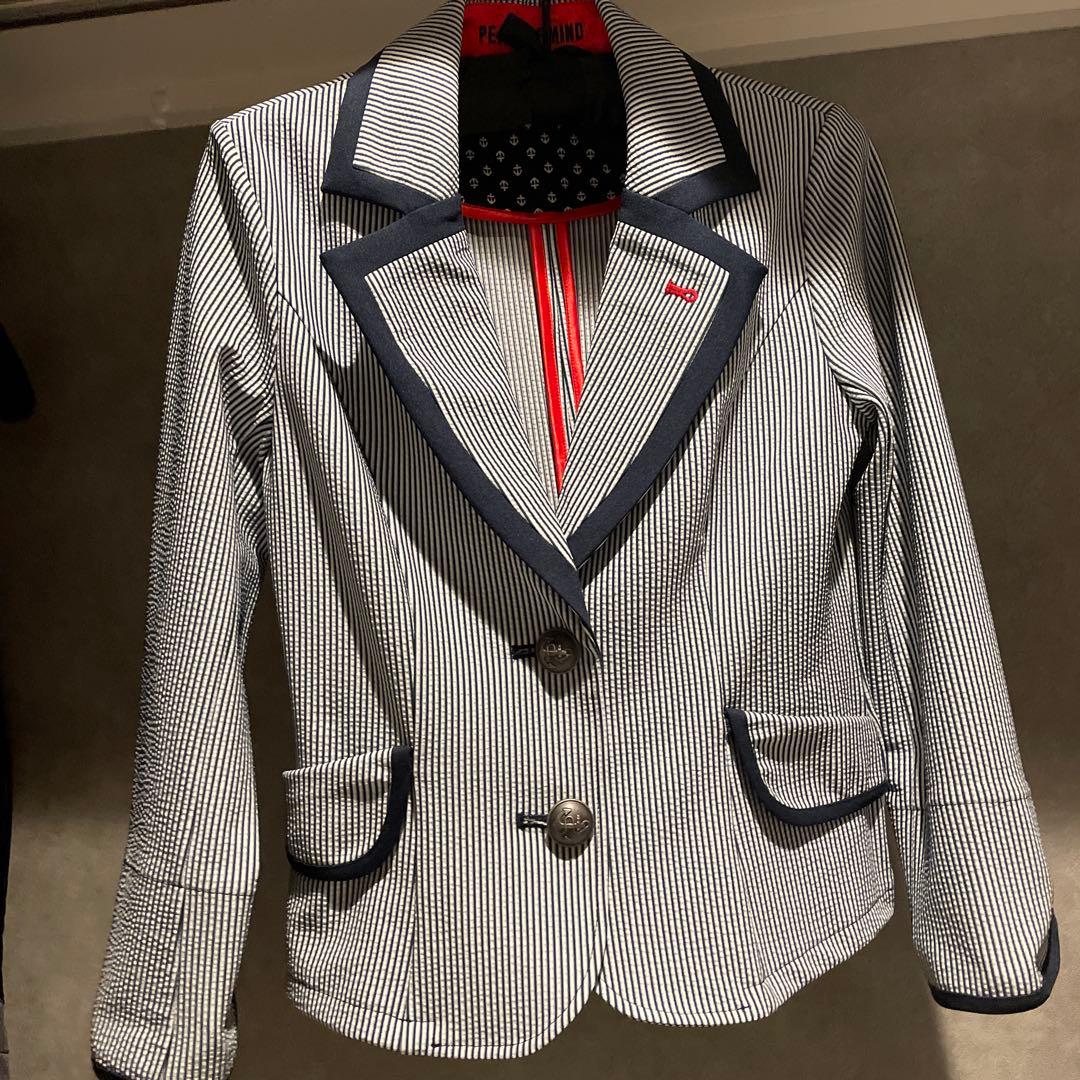 レジィーナロマンティコ シアサッカーストライプ ジャケット 36