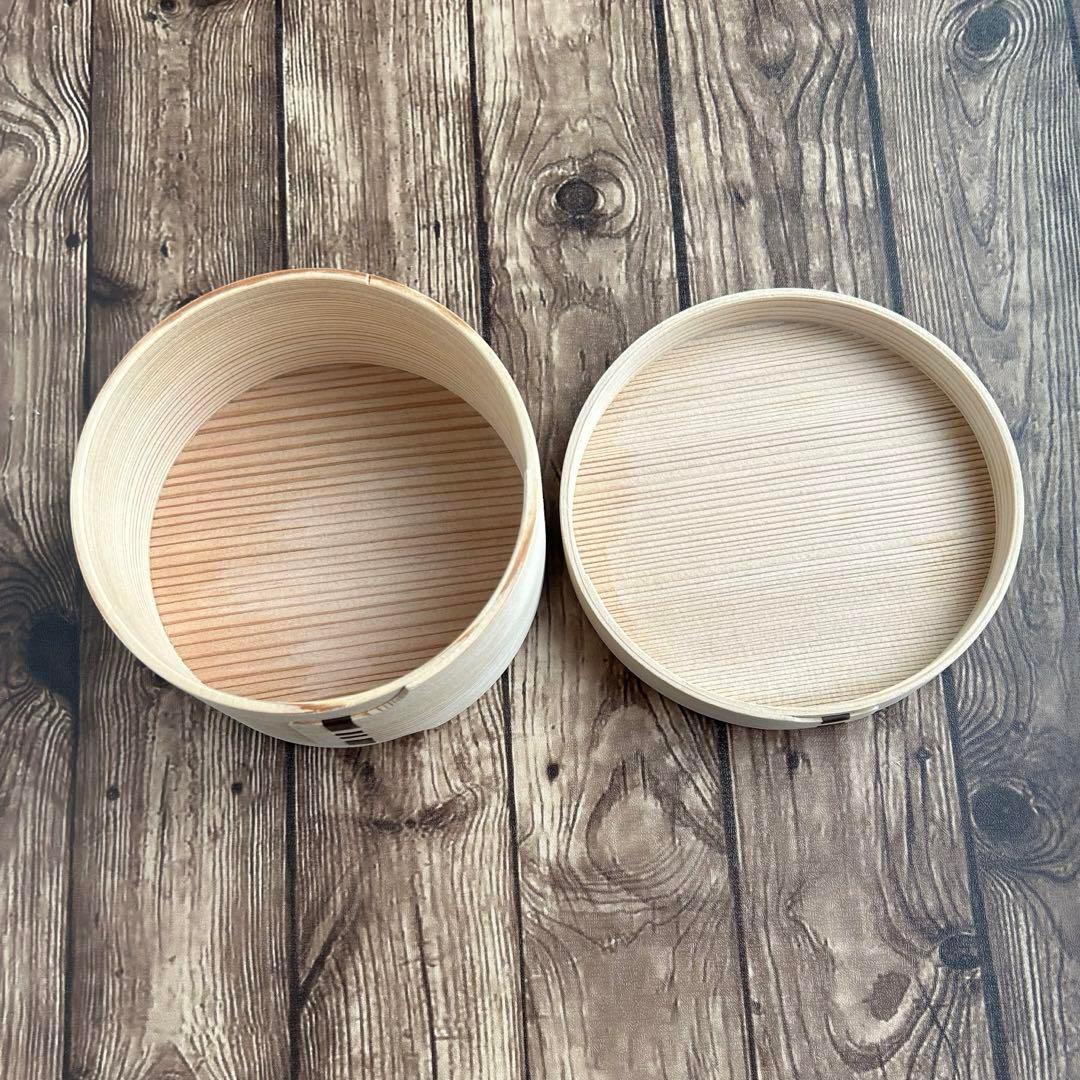 【本日限定】柴田慶信商店　曲げわっぱ　白木の丸弁当箱