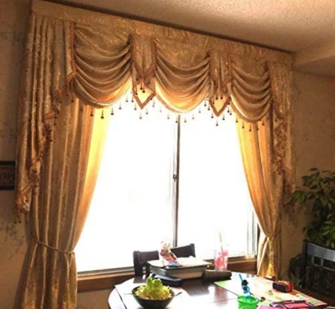 カーテン　バランス　スワッグ　高級　オーダー輸入品