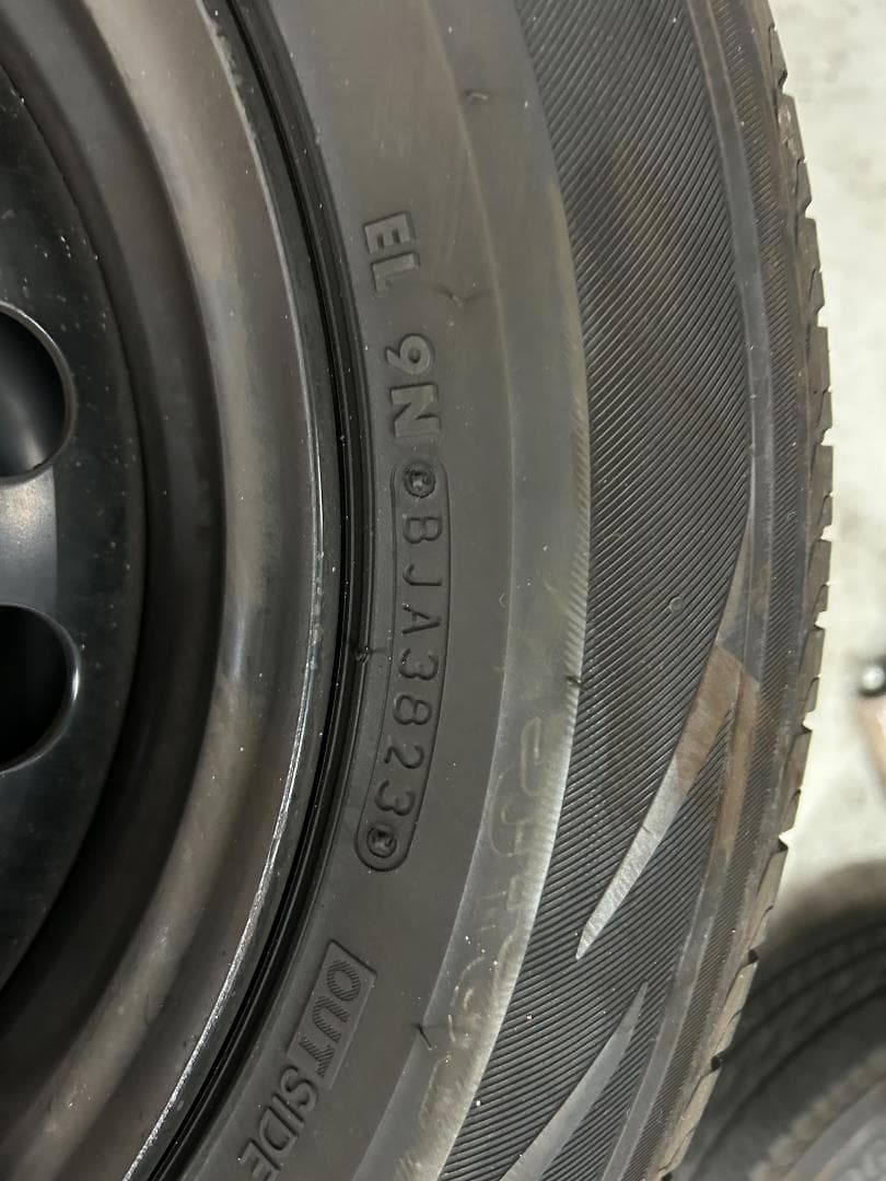 ルノー　カングー　純正15インチ　鉄ホイール+レグノタイヤ　4本セット