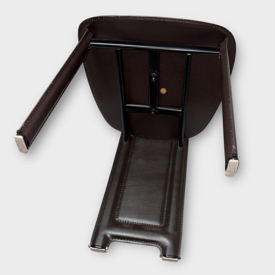 【美品】大塚家具 椅子 8391本革 ハイバックチェア 2脚セット ブラウン