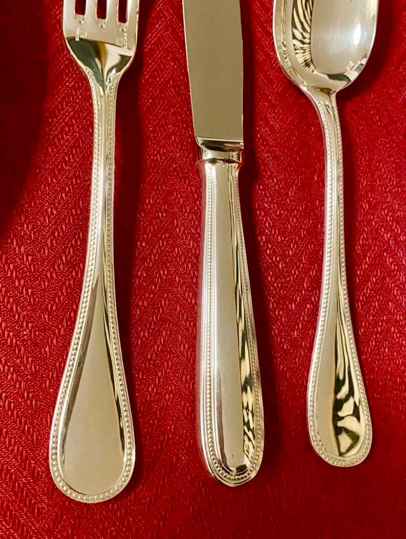 【☆極美品☆】クリストフル パール テーブルサイズ カトラリーセット