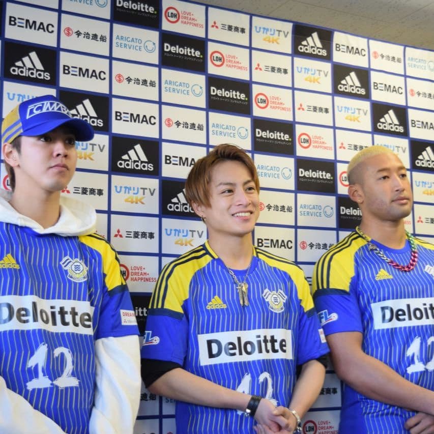 選手サイン入り　FC今治　JFL時代　LDH　ひかりTV　ユニフォーム　2017