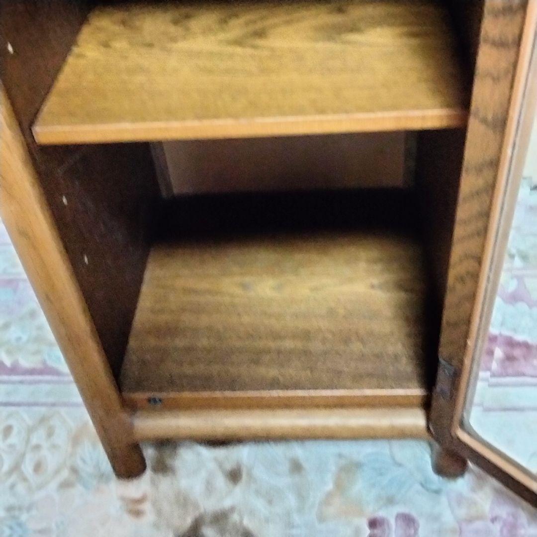 アケボノ工芸　キャビネット 飾り台 電話台 曙工芸製作所 ナラ？オーク？