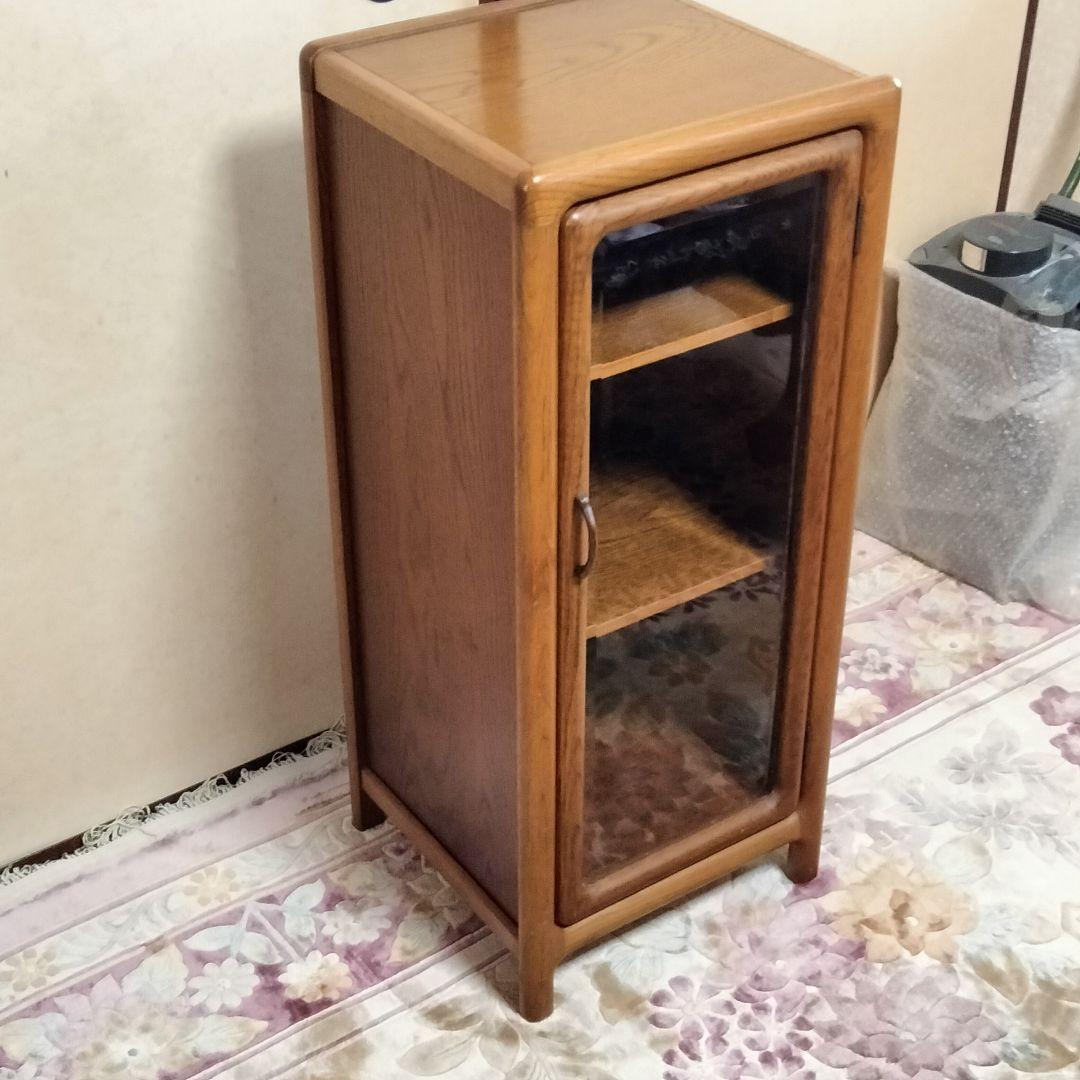 アケボノ工芸　キャビネット 飾り台 電話台 曙工芸製作所 ナラ？オーク？