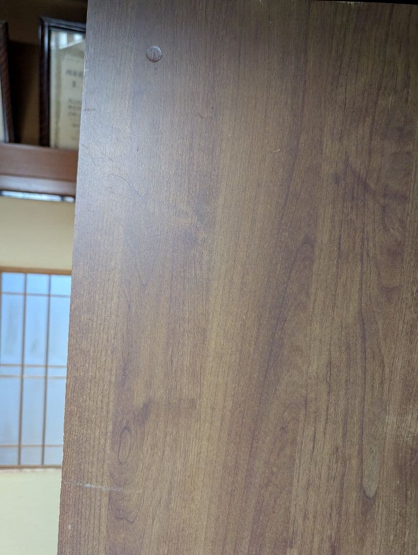 木製食器棚 ガラス扉付き 引き出し付き