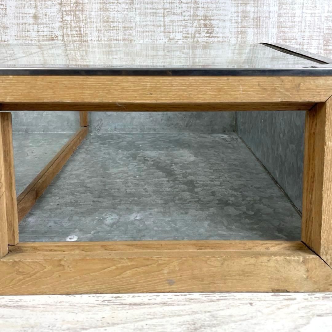 昭和レトロ　駄菓子屋ガラスケース　ショーケース　陳列棚　ビンテージ　古家具