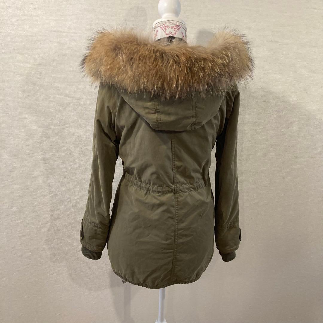 平成ギャル y2k ミリタリージャケット　鬼ファー　裏ボア　モッズコート