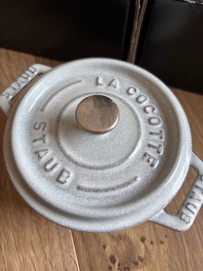 staub ストウブ ココット 10cm セージグリーン シフォンローズ