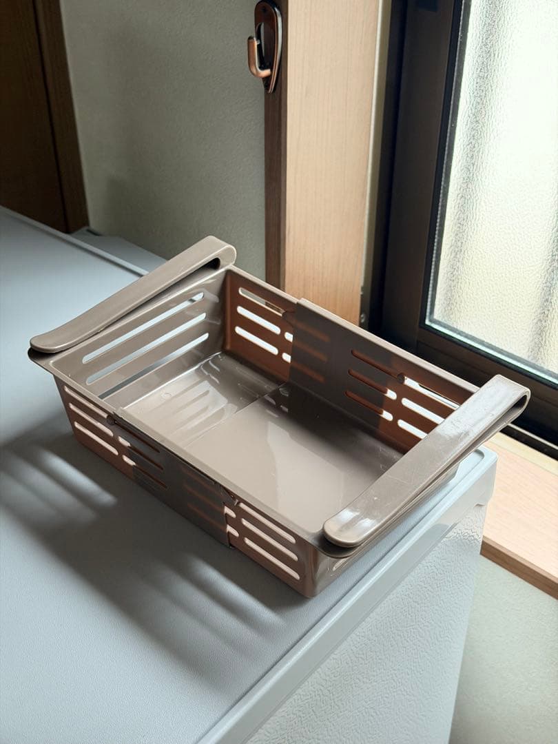 【床マット付き】シルバー冷蔵庫 2段棚