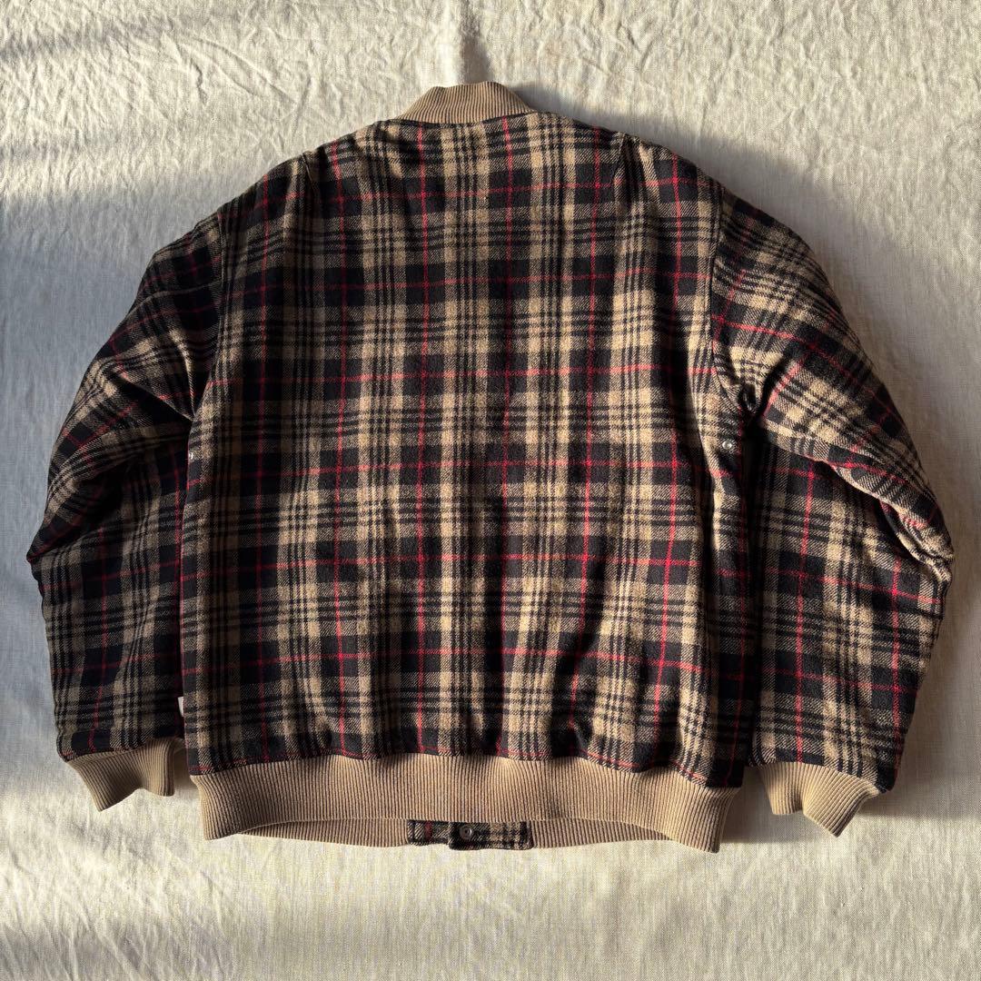 OLD STUSSY ショーンフォント ロゴ刺繍 ウールスタジャン ステューシー