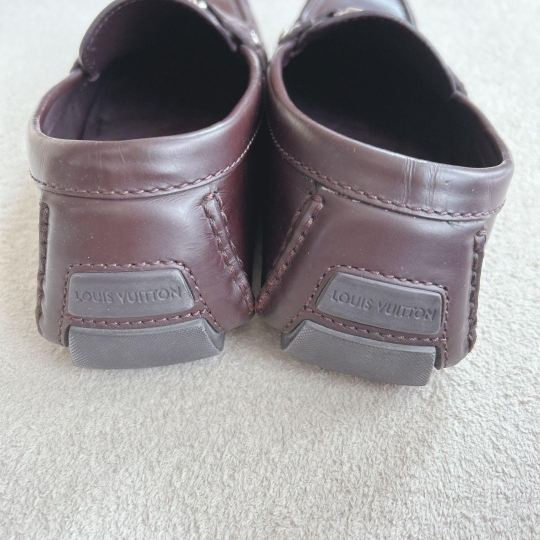 極美品 ルイヴィトンLOUIS VUITTON レザー モカシン シューズ 革靴