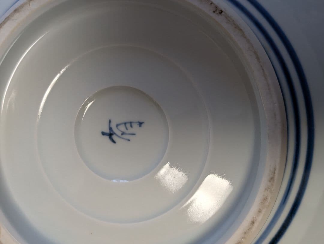 アンティーク染付大皿時代物