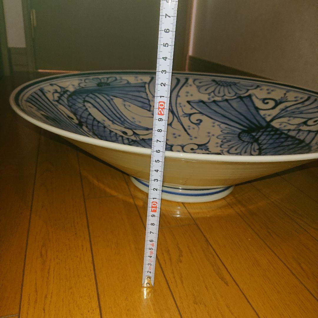 アンティーク染付大皿時代物
