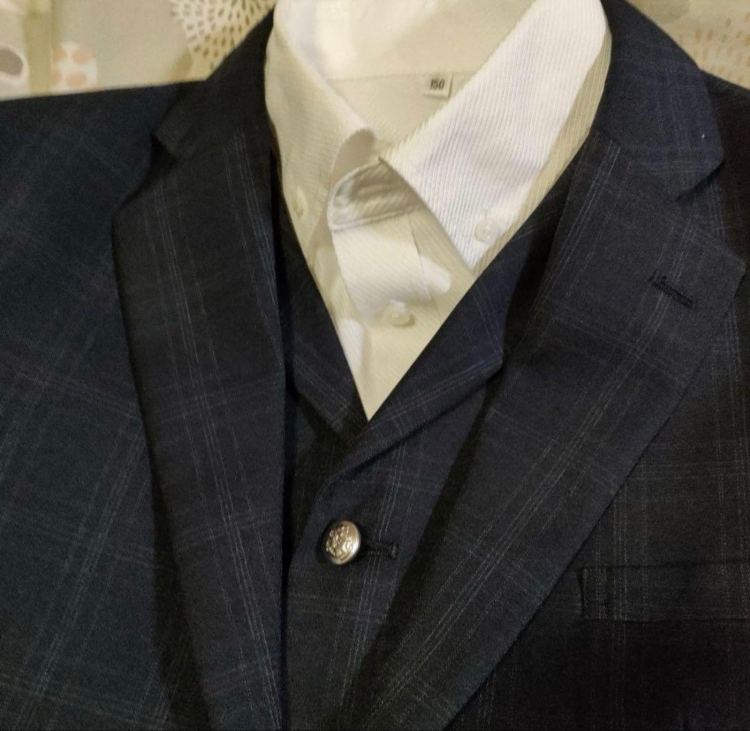 極美品　ワンダーファクトリー150 5点セット　スーツ フォーマル 卒業式　男子