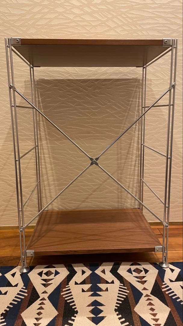 ⭐︎Y⭐︎さま専用／無印良品　ステンレスユニットシェルフ　ウォールナット材　棚セット