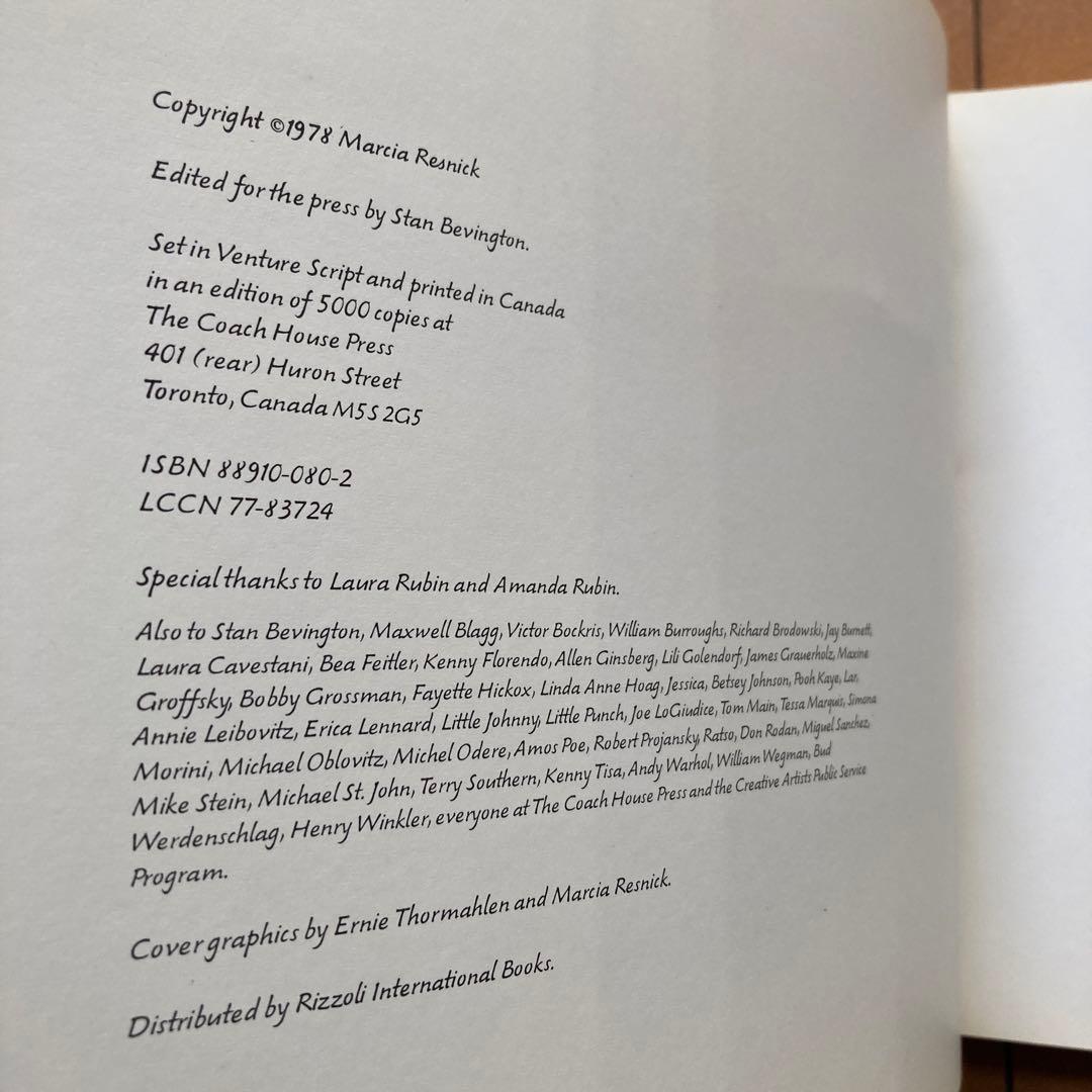 【レア　稀少】RE-VISIONS Marcia Resnick写真集