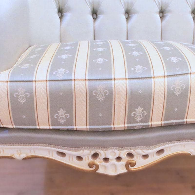 二人掛けソファ 幅190cm ロココ 白家具 ダブルソファ 602-1032