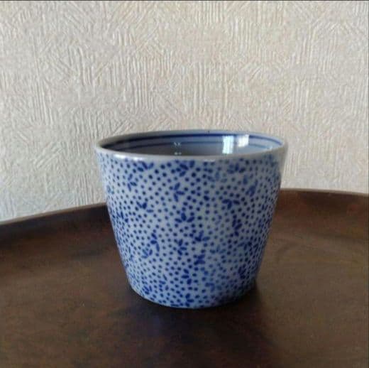 古伊万里染付印判小紋柄蕎麦猪口江戸時代幕末明治