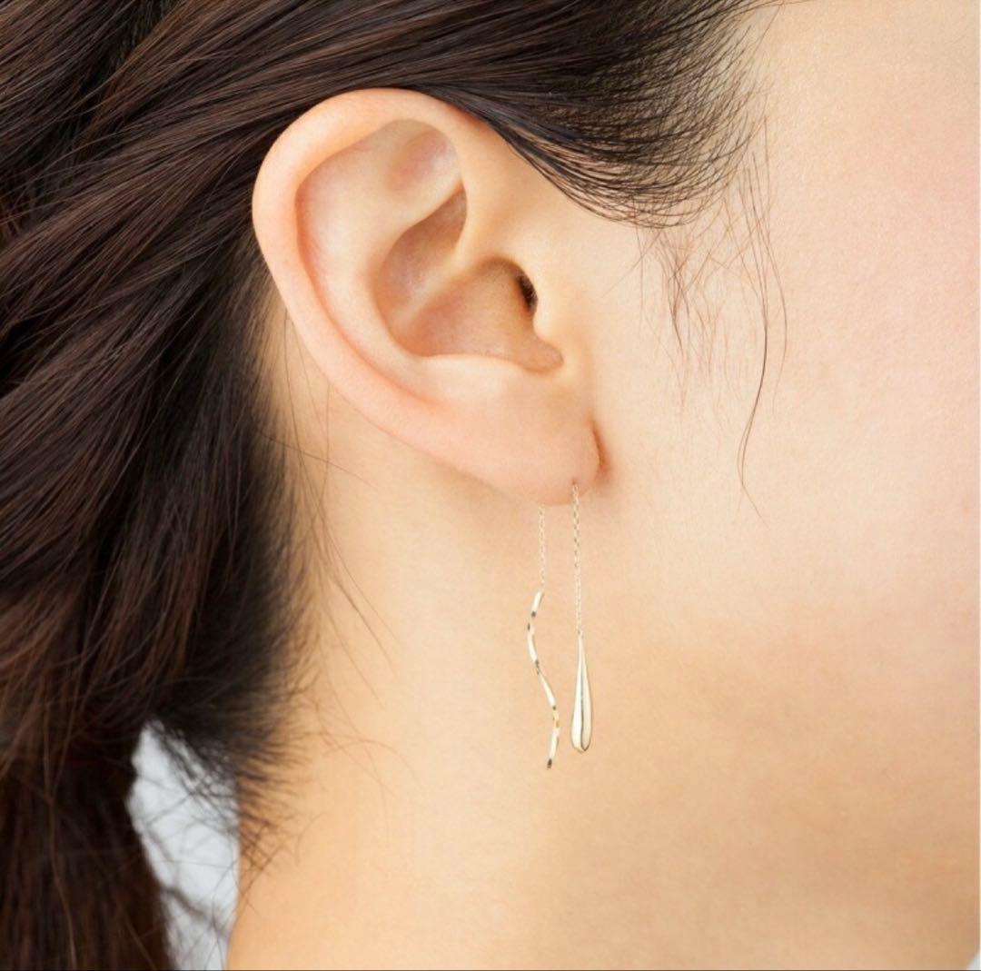 4℃ Noble of Water K10イエローゴールド ピアス片耳