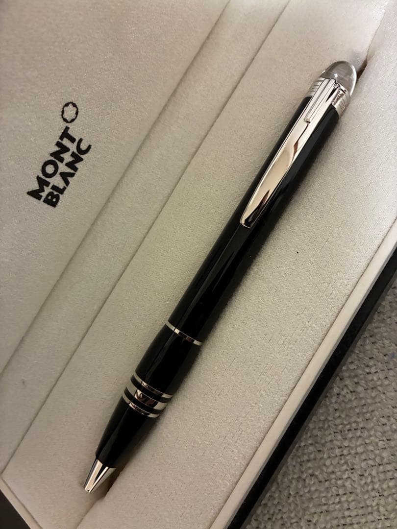 ◾️美品◾️モンブランスターウォーカー ボールペン◾️ミッドナイトブラック◾️新リフィル