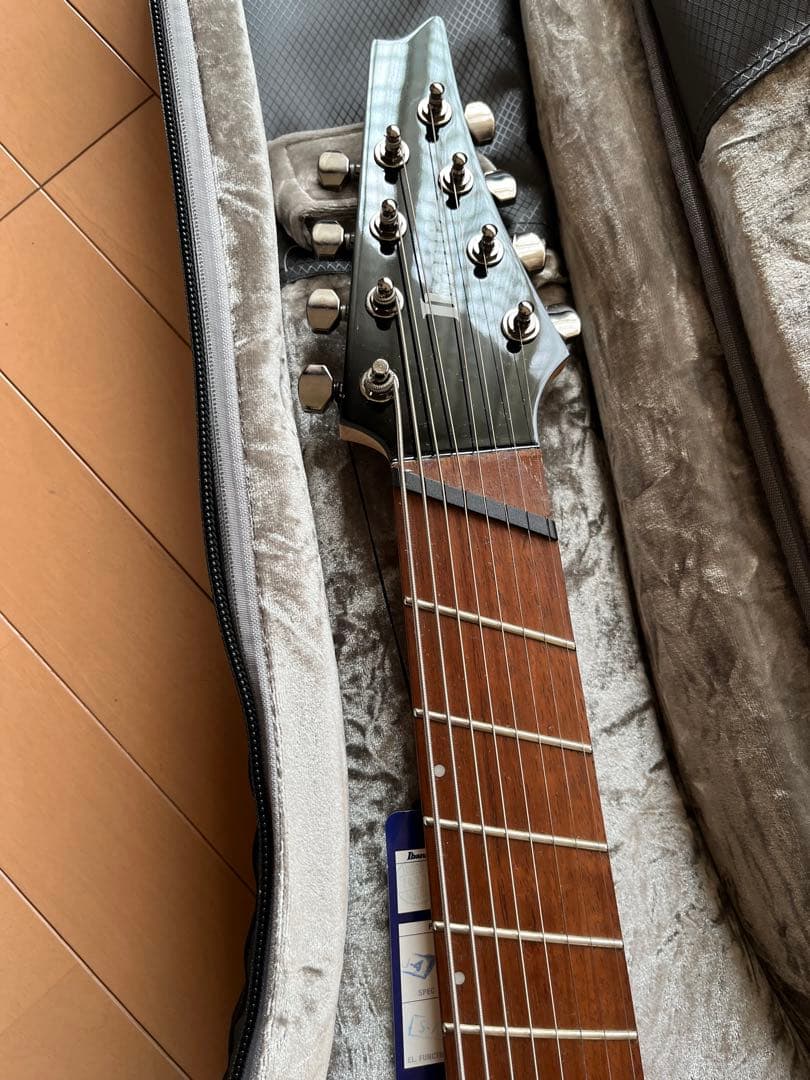 Ibanez RGMS8-BK ケース、ストラップ付き 8弦ギター